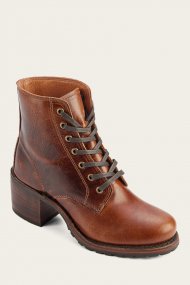 Frye Sabrina 6G Lace Up - Cognac