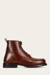 Frye Hudson Workboot Plain Toe - Mahogany