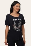 Frye Floral Graphic Rolled Cuff Tee - Floral Graphic Rolled Cuff Tee
