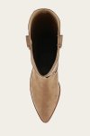 Frye Sara Western Tall Stud - Almond