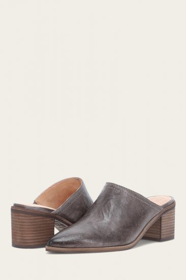 Frye Sadie Mule - Steel - Click Image to Close