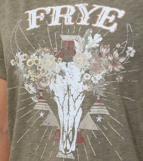 Frye Rolled Cuff Graphic Tee - Rolled Cuff Graphic Tee - Click Image to Close