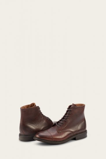 Frye Seth Cap Toe Lace Up - Brown - Click Image to Close