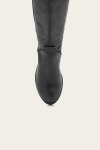 Frye Carson Piping Tall - Black-brush-off