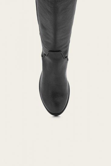 Frye Carson Piping Tall - Black-brush-off - Click Image to Close