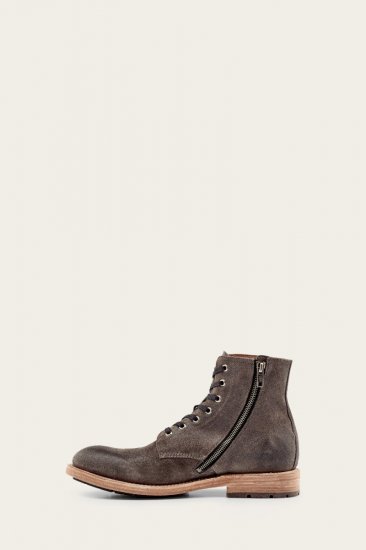 Frye Bowery Lace Up - Grey - Click Image to Close