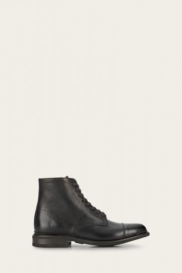 Frye Seth Cap Toe Lace Up - Black - Click Image to Close