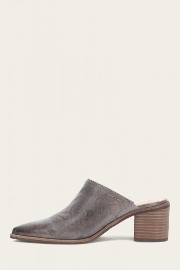 Frye Sadie Mule - Steel - Click Image to Close