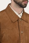 Frye Authentic Soft Goat Suede Leather Shacket - Authentic Soft Goat Suede Leather Shacket