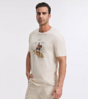 Frye Classic-Fit Crewneck Graphic Tee - Classic-Fit Crewneck Graphic Tee