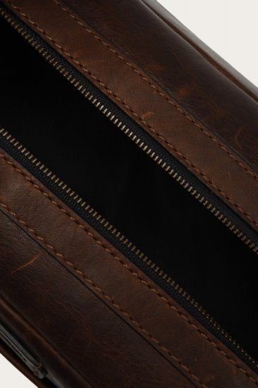 Frye Logan Travel Dopp - Dark Brown - Click Image to Close
