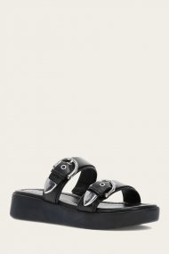 Frye Maya Buckle Sandal - Black