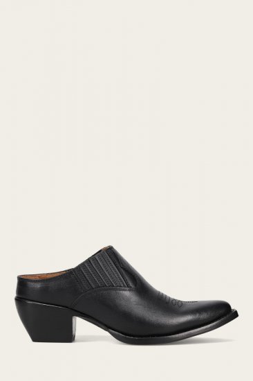 Frye Sacha Mule - Black - Click Image to Close
