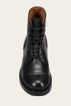 Frye Dylan Cap Toe Lace Up - Black