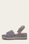 Frye Joy Ankle Strap Platform Sandal - Blue-ash