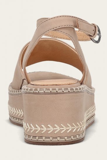 Frye Joy Ankle Strap Platform Sandal - Clay - Click Image to Close