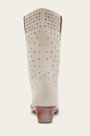 Frye Sacha Mid Stud - White - Click Image to Close
