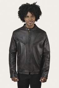Frye Contemporary Racer Leather Jacket - Contemporary Racer Leather Jacket