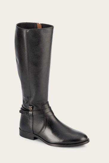 Frye Melissa Belted Tall - Black - Click Image to Close