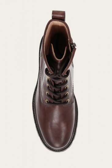 Frye Olivia Combat - Bourbon - Click Image to Close
