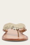 Frye Ava Fringe Sandal - Gold-mirror
