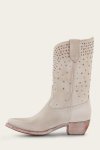 Frye Sacha Mid Stud - White