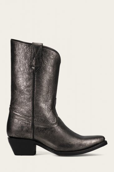 Frye Sacha Mid Pull On - Dark-pewter - Click Image to Close