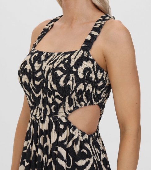 Frye Smocked Cut Out Maxi Dress - Smocked Cut Out Maxi Dress - Click Image to Close