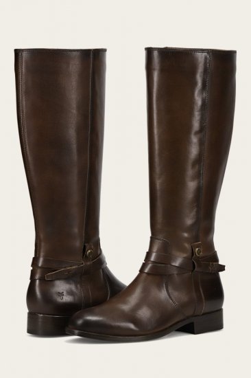 Frye Melissa Belted Tall - Chocolate - Click Image to Close
