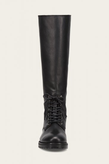 Frye Melissa Lug Back Zip - Black - Click Image to Close