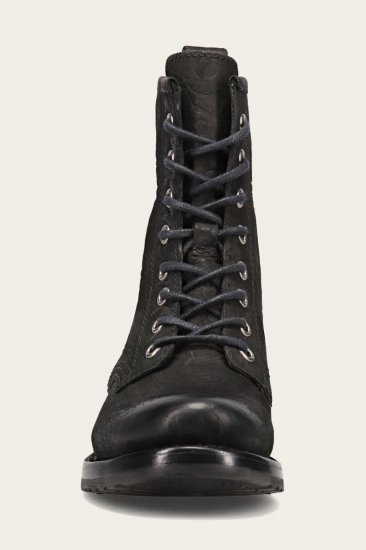 Frye Veronica Combat - Black-floral - Click Image to Close