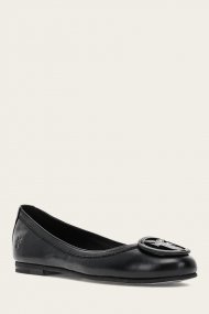 Frye Carson Logo Ballet - Black