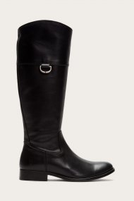Frye Melissa D Ring Tall Wide Calf - Black
