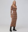 Frye Sweetheart Neck Space Dye Sweater Dress - Sweetheart Neck Space Dye Sweater Dress