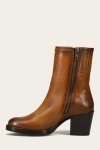 Frye Jean Short Inside Zip - Caramel