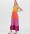 Frye Smocked Color Block Maxi Dress - Smocked Color Block Maxi Dress