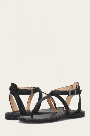 Frye Taylor Sandal - Black - Click Image to Close