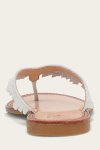 Frye Ava Fringe Sandal - White