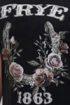 Frye Floral Graphic Rolled Cuff Tee - Floral Graphic Rolled Cuff Tee