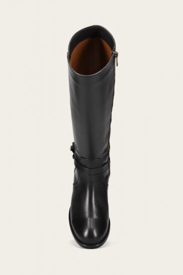 Frye Melissa Belted Tall Wide Calf - Black - Click Image to Close