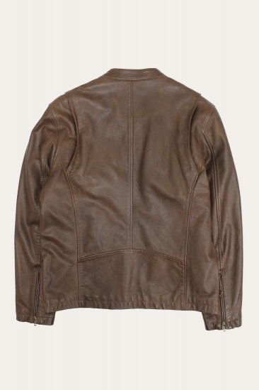 Frye Contemporary Racer Leather Jacket - Contemporary Racer Leather Jacket - Click Image to Close