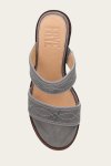 Frye Pipa Woodstock 2 Band Platform Sandal - Grey-sky