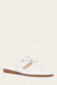 Frye Taylor Logo Sandal - White