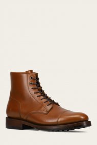 Frye Dylan Cap Toe Lace Up - Saddle