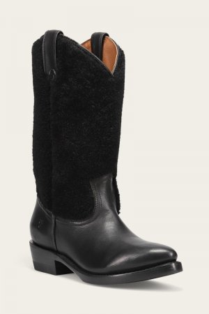 Frye Billy Pull On Shearling - Black