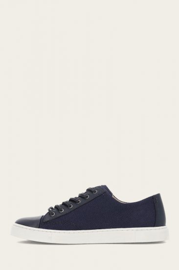 Frye Ivy Canvas Low Lace - Navy - Click Image to Close