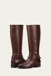 Frye Melissa Belted Tall Wide Calf - Redwood