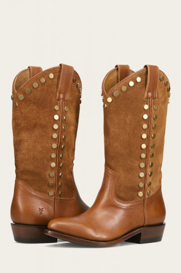 Frye Billy Pull On Stud - Bark - Click Image to Close