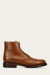 Frye Dylan Cap Toe Lace Up - Saddle