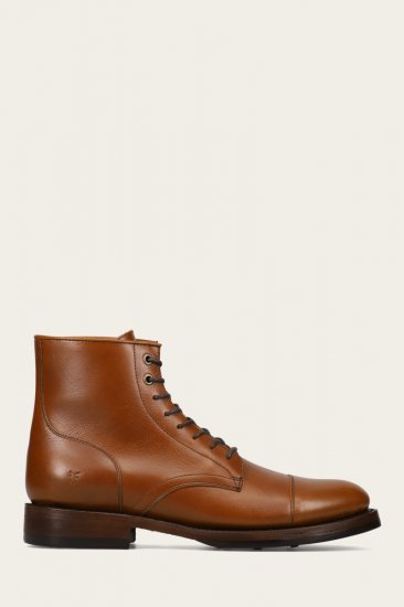 Frye Dylan Cap Toe Lace Up - Saddle - Click Image to Close